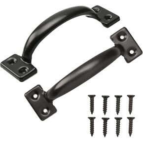 TamBee 6-1/2" Pulls Gate Handle Metal Handle Gate Pull Handle Shed Door Handle Fence Gate Handles for Wooden Fences Outdoor
