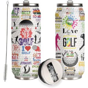 Tennis Tumbler Cup Travel Mug With Lid,Tennis Lover Birthday Gifts Stainless Steel Vacuum Coffee Mug Cup Tennis Gifts For Women Men 17 Oz
