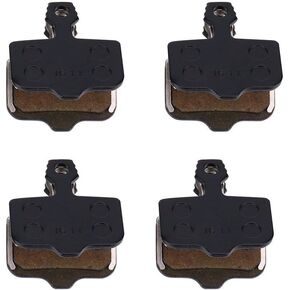 Pwshymi Disc Brake Pads,4 Pairs Disc Brake Pads Resin and Semi-Metallic with Spring for Mountain Bike