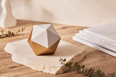 Serene House Vail, Passive Diffuser for Essential Oils – Elegant, Wireless Aromatherapy Home Décor – Gold and White Ceramic in Kuwait