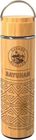 BAYUHAN Bamboo Water Bottle, Gift Items, Collectibles, Tea or coffee Bottle, Cold Drinks Bottle, Bamboo Tumbler, Removable Tea Infuser in Saudi Arabia