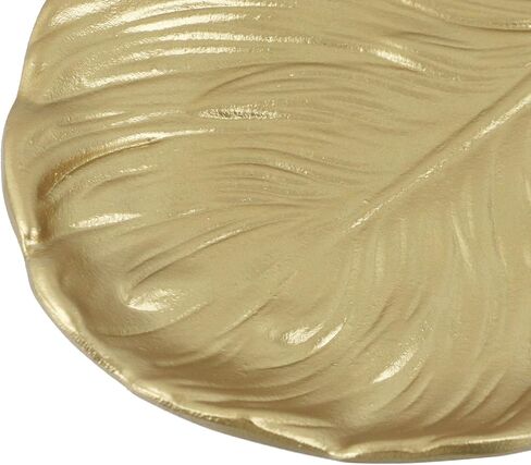 صينية تقديم خشبية على شكل ورقة شجر من ماي ميروني، طبق مجوهرات خشبي ذهبي، منظم مستحضرات التجميل، طبق تخزين وعاء المفاتيح، النوع 1 in Kuwait