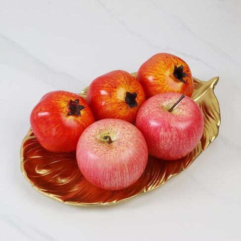 صينية تقديم خشبية على شكل ورقة شجر من ماي ميروني، طبق مجوهرات خشبي ذهبي، منظم مستحضرات التجميل، طبق تخزين وعاء المفاتيح، النوع 1 in Kuwait