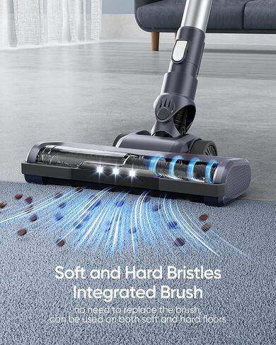 Cordless Vacuum Cleaner, 28Kpa Powerful Suction, Stick Cordless Vacuum 6 in 1, Detachable Battery Up to 40 Min Runtime, Lightweight Cordless Vacuum for Home Pet Hair Hard Floor in Saudi Arabia