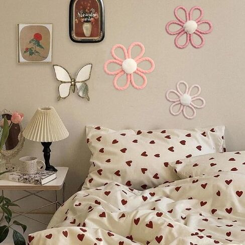 Daisy Flowers Wall Hanging Decoration Boho Woven Nursery Decor for Girl Kids Bedroom in Saudi Arabia