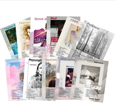 Album Cover Posters Taylor Music Posters For Room Prints for Bedroom Room Wall Decor (Unframed: 8x12inch-11pcs) in Saudi Arabia