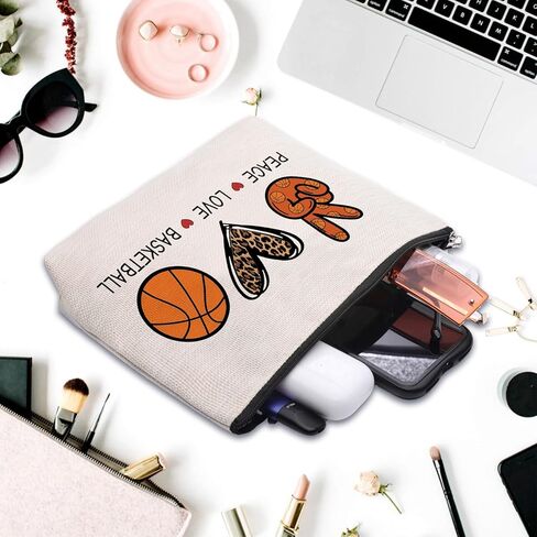 CEASQVAA Volleyball Inspirational Gifts for Women, Volleyball Stuff Gifts Makeup Cosmetic Bag for Women Volleyball Players Teams, Birthday Gifts for Her Travel Makeup Pouch in Kuwait