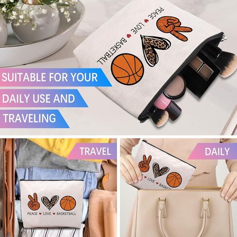 CEASQVAA Volleyball Inspirational Gifts for Women, Volleyball Stuff Gifts Makeup Cosmetic Bag for Women Volleyball Players Teams, Birthday Gifts for Her Travel Makeup Pouch in Kuwait