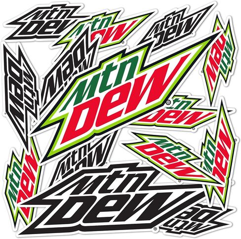 Desert Cactus Mountain Dew Stickers Mt Dew Vinyl Decal Laptop Water Bottle Car Scrapbook 11.46x8.94 Sheet (Type 1-1) in Saudi Arabia