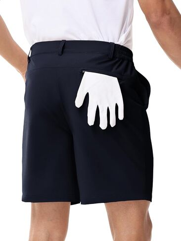 LUSHENUNI Men’s Golf Shorts Stretch Quick Dry 7" Lightweight Hiking Casual Dress Athletic Shorts with Zipper Pockets in Kuwait