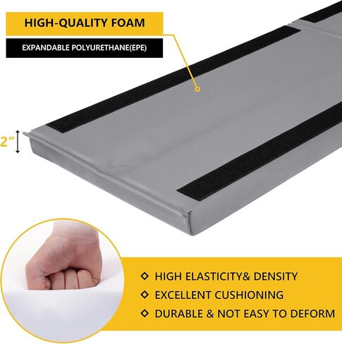 Wall Corner Guards & Edge Protector, Heavy Duty Wall Corner Protective Safety Padding, All-Weather 2 Sides Corner Pad for Gyms, Basketball Court, Playrooms, Garages,etc. (Black, 6FT Tall 6in Sides) in Kuwait