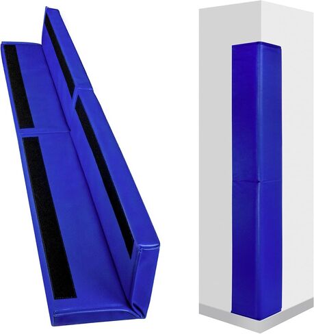 Wall Corner Guards & Edge Protector, Heavy Duty Wall Corner Protective Safety Padding, All-Weather 2 Sides Corner Pad for Gyms, Basketball Court, Playrooms, Garages,etc. (Black, 6FT Tall 6in Sides) in Kuwait