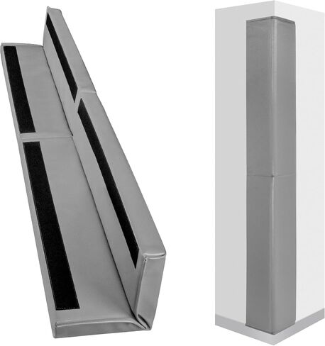 Wall Corner Guards & Edge Protector, Heavy Duty Wall Corner Protective Safety Padding, All-Weather 2 Sides Corner Pad for Gyms, Basketball Court, Playrooms, Garages,etc. (Black, 6FT Tall 6in Sides) in Kuwait