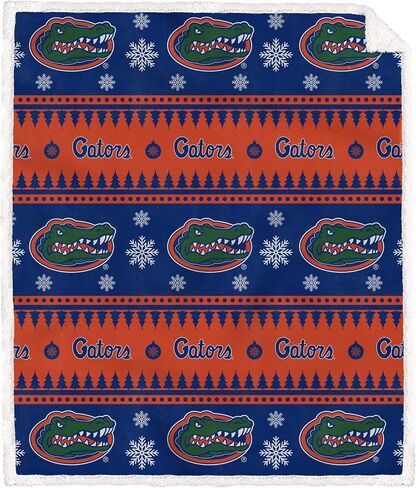NCAA Wrap Sherpa Flannel Fleece Blanket in Kuwait