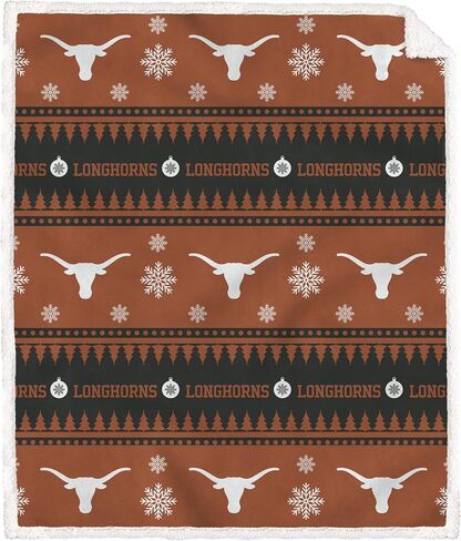 NCAA Wrap Sherpa Flannel Fleece Blanket in Kuwait