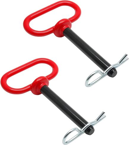 Dia. 5/8 x 4-1/2 inch Useable Length Head Towing Hitch Pin and Clip Clevis Pin Hitch with Rubber-Coated Handle (1Pack) in Saudi Arabia