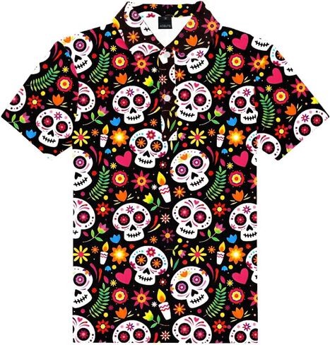 AOBUTE Kids Fourth of July Polo Shirt American Flag Golf Tee Shirts Short Sleeve Patriotic Outfits 3-14 Years in Kuwait