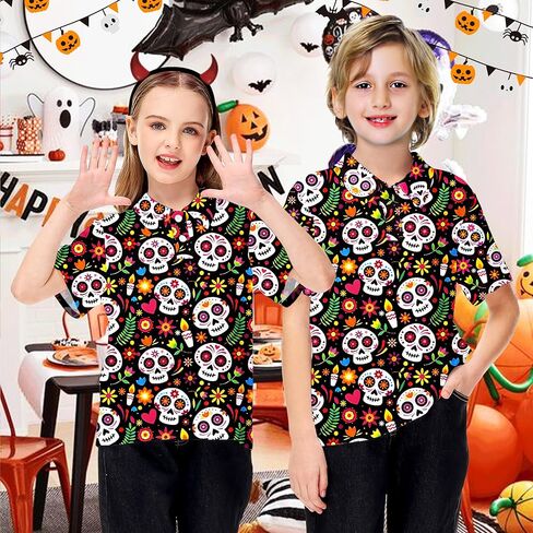 AOBUTE Kids Fourth of July Polo Shirt American Flag Golf Tee Shirts Short Sleeve Patriotic Outfits 3-14 Years in Kuwait