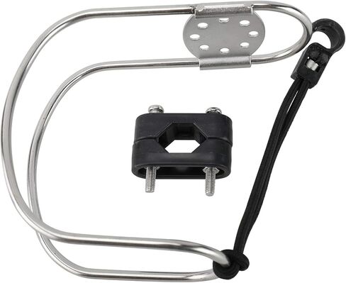 حامل حلقة عوامة النجاة لقوس حدوة الحصان مع حامل بلاستيكي - ستانلس ستيل (1) in Kuwait