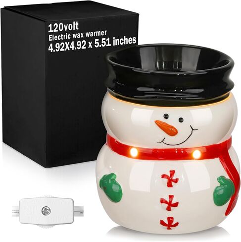 عيد الميلاد الشمع دفئا ثلج المعطرة الشمع الكهربائية تذوب دفئا عيد الميلاد الشتاء الشمع النفط شمعة تذويب الموقد لمكعبات العطر غرفة المعيشة المنزل الحمام هدايا الاسترخاء in Kuwait