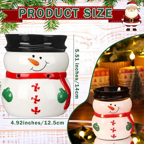 عيد الميلاد الشمع دفئا ثلج المعطرة الشمع الكهربائية تذوب دفئا عيد الميلاد الشتاء الشمع النفط شمعة تذويب الموقد لمكعبات العطر غرفة المعيشة المنزل الحمام هدايا الاسترخاء in Kuwait