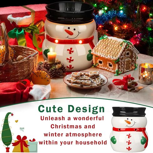 عيد الميلاد الشمع دفئا ثلج المعطرة الشمع الكهربائية تذوب دفئا عيد الميلاد الشتاء الشمع النفط شمعة تذويب الموقد لمكعبات العطر غرفة المعيشة المنزل الحمام هدايا الاسترخاء in Kuwait
