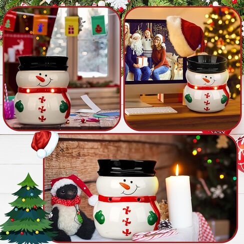 عيد الميلاد الشمع دفئا ثلج المعطرة الشمع الكهربائية تذوب دفئا عيد الميلاد الشتاء الشمع النفط شمعة تذويب الموقد لمكعبات العطر غرفة المعيشة المنزل الحمام هدايا الاسترخاء in Kuwait