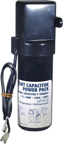 Appli Parts APHS-6 1/12 to 10 HP, 110/220 V, 1 Ph, Hard Start kit Capacitor power pack booster for air conditionning and refrigeration compressors, Up to 500 percent Torque in Kuwait