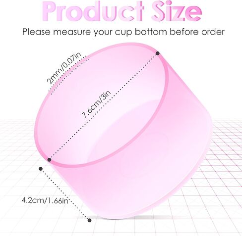 Clear Gradient Silicone Boot for Stanley Cup 40/30/20 oz, for HydroJug Traveler 40/32 oz, for Stanley IceFlow 30/20 oz, Bottom Protector for Stanley Cup Accessories, Peach & Light Blue in Kuwait