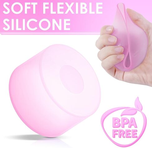 Clear Gradient Silicone Boot for Stanley Cup 40/30/20 oz, for HydroJug Traveler 40/32 oz, for Stanley IceFlow 30/20 oz, Bottom Protector for Stanley Cup Accessories, Peach & Light Blue in Kuwait