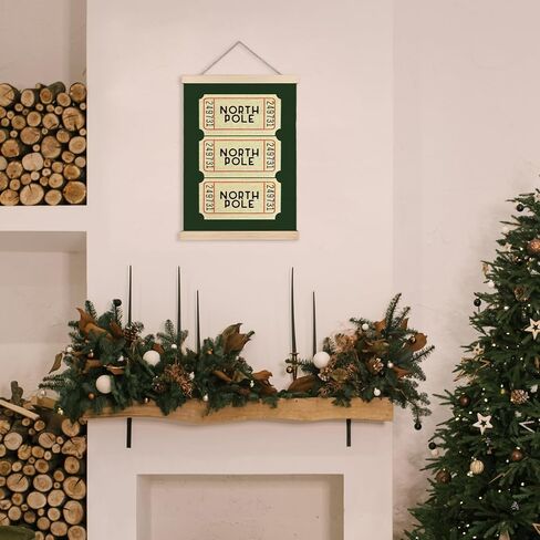 Jvpke Christian Christmas Decor, Christmas Tree Wall Decor, Christmas Bible Verse Scripture Wall Art With Wooden Poster Hanger, Merry Christmas Wall Decor, Christmas Wall Decorations, 12x16 Inches in Saudi Arabia