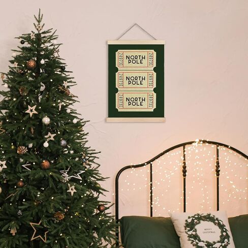 Jvpke Christian Christmas Decor, Christmas Tree Wall Decor, Christmas Bible Verse Scripture Wall Art With Wooden Poster Hanger, Merry Christmas Wall Decor, Christmas Wall Decorations, 12x16 Inches in Saudi Arabia