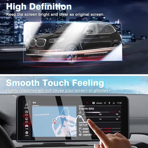 Karltys 2 Pack Screen Protector for 2021-2024 Chevy Tahoe/Suburban/GMC Yukon 10.2-Inch Touch Screen, 9H Navigation Tempered Glass, Car Radio Screen Cover, Anti Fingerprint Anti Glare Accessories in Kuwait