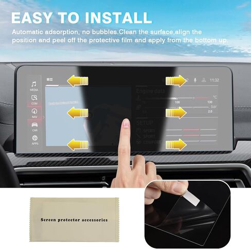 Karltys 2 Pack Screen Protector for 2021-2024 Chevy Tahoe/Suburban/GMC Yukon 10.2-Inch Touch Screen, 9H Navigation Tempered Glass, Car Radio Screen Cover, Anti Fingerprint Anti Glare Accessories in Kuwait