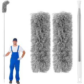 Drainage Ditch Cleaning Tool, Adjustable Drainage Ditch Cleaning Tool, Easy to Clean and Remove Fallen Leaves and Debris on The roof of The House, and Also Your Preferred Indoor Cleaning Tool (Gray)