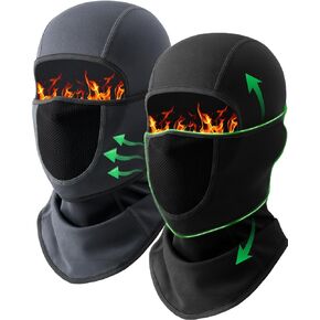 Balaclava Face Mask with Breathable Mesh, Moveable Design Ski Mask for Winter Cold Weather Ski Snowboarding Working Men Women