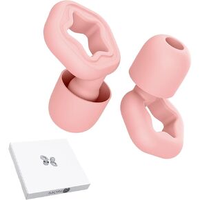 Ear Plugs for Noise Reduction,Integrated Design Silent earplugs-Super Soft,for Sleep, Focus, Travel, Work,Swim,Concert with S/M/L Silicone Ear Tips 3 Sets -25-35dB (Black)