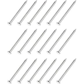 METALLIXITY Small Nails (1.8x30mm) 300pcs, Carbon Steel Tiny Hardware Nails - for Household Woodworking, Silver Tone
