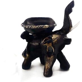 ornerx Decorative Tea Light Candle Holder Design of Lucky Elephant Shape