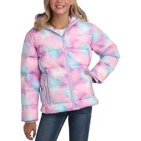 Eddie Bauer Kids' Winter Jacket - Heavyweight Quilted Down Jacket - Insulated Hooded Outerwear Coat for Girls (XS-XL)