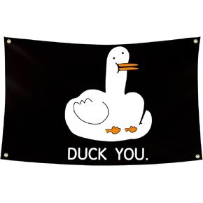 IDWADRO Duck Meme Tapestry 3x5 Ft Wall Hanging College Dorm Decor Funny Tapestries for Bedroom Teen Boys Girls Living Room Dorm Home Fun Decor (color-2)