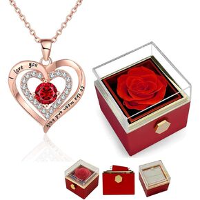 Generic Soap Flower Rotatable Gift Box-Set Gift Box, Red Rose Gift Box for Mom,New Moms, Gifts for Mom, Birthday Gifts, Commemorative Gifts, LH+XL00005