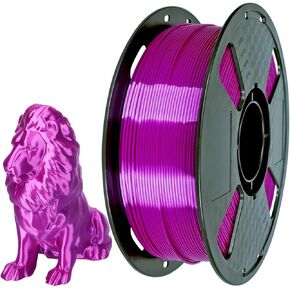 CC3D Silk Purple Rose PLA Filament 1.75mm 1KG 3D Printing Filament Silky Rose Color PLA Shiny Metallic PLA Rose 3D Printer Material FDM 3D Printer Filament Rose Color