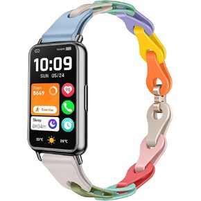 Compatible for Mingdaln Fitness Tracker Bands, 16mm Elastic Silicone Hollowed Out Replacement Straps Compatible for SHANG WING LYNN2, Amzhero D26, RLQA D26E, FFFTITNES Band3, KALINCO P76, Mingdaln M4 Fitness Tracker