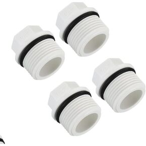 Jowxsx 4Pcs White PPR Hose Cap Garden Hose Plug Sprinkler Cap Pipe Accessories 3/4 Inch Plastic White Hose Cap Garden Hose Parts and Connectors Hose Connectors and Accessories