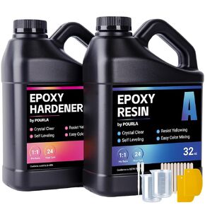 Epoxy Resin 1 Gallon Kit - Crystal Clear, Anti Yellowing, Bubble Free Art Resin Epoxy for Art, Craft, Casting, and DIY Projects