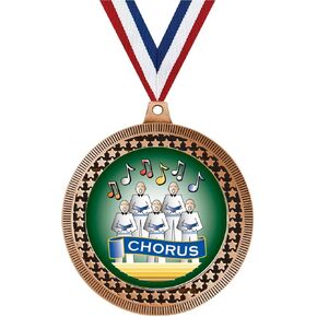 2.75" Chorus Medal Award, Bronze Vega Chorus Team Trophy Award Includes Free Neck Ribbon Prime