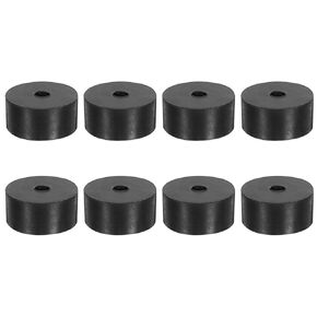 uxcell 8Pcs 1-5/8" OD x 3/8" ID x 3/4" Thick Round Rubber Washers Flat Rubber Spacer Bushing for Home Appliances Cars Boat Accessories
