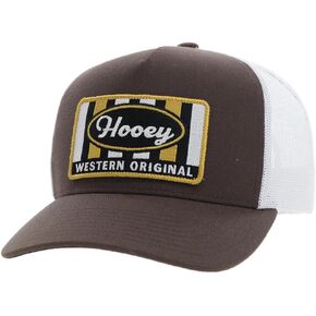 HOOEY Sudan Adjustable Snapback Trucker Mesh Back Hat with Logo