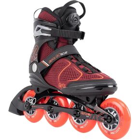 K2 Alexis 90 BOA Womens Inline Skates - Burgandy/Orange